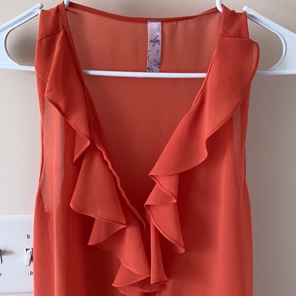 Orange Flutter Tank - Picture 2 of 3